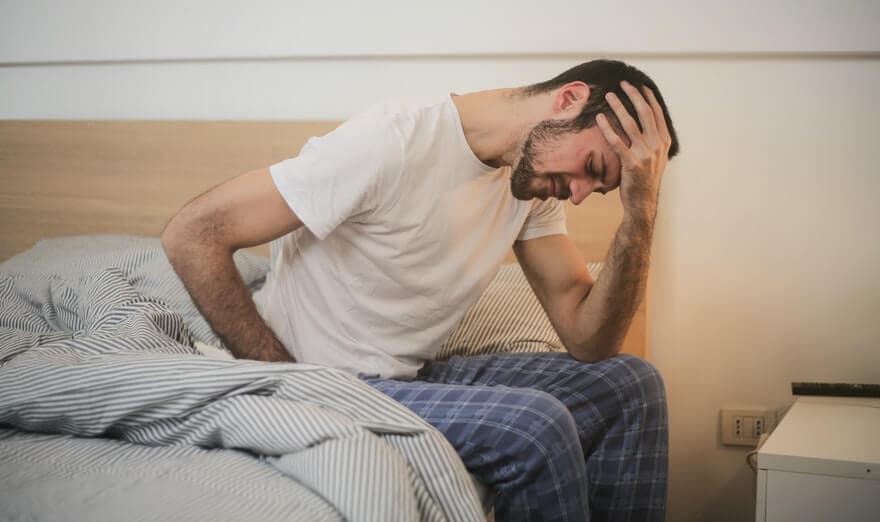Man experiencing Long COVID fatigue symptoms — acupuncture treatment at Health Pointe Jacksonville