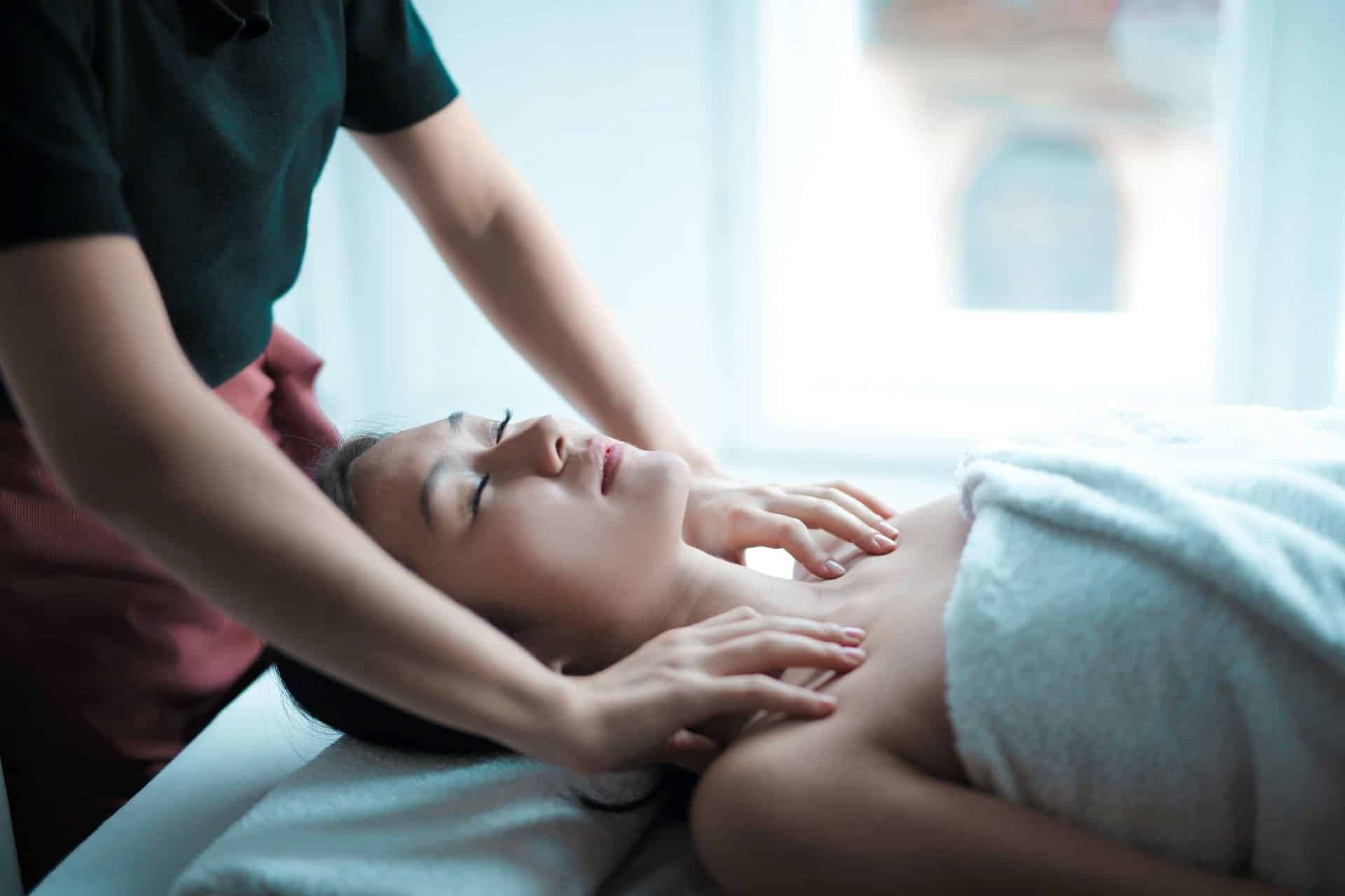 Massage therapist providing therapeutic treatment at Health Pointe Jacksonville
