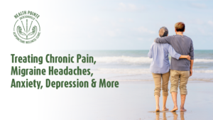 Health Pointe Jacksonville graphic reading Treating Chronic Pain, Migraine Headaches, Anxiety, Depression and More